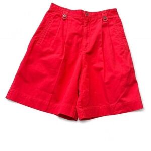 Vintage 90s Liz Claiborne LizSport Bright Pleated Shorts, Women's Size 8